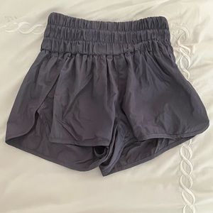 Free People Movement The Way Home shorts in indigo blue color